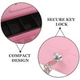 thumbnail image 3 of OULII locking cash box Cash Box Pink Receipt Management for Restaurants 1 Set, 3 of 7
