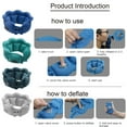 thumbnail image 6 of neck pillow airplane Crystal Velvet Neck Inflatable Pillow Neck Inflatable Pillow Neck Protective Pillow New Neck Pillow(Deep Blue), 6 of 7