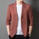 thumbnail image 4 of Traje de alta gama nuevo de primavera sin costuras para ocio para hombres jóvenes y de mediana edad estilo coreano ajustado sin planchado pequeño, 4 of 5