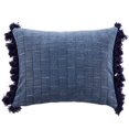 thumbnail image 1 of Levtex Home - Bennett - Almohada decorativa (35,5 x 45,7 cm) - Borla azul - Tonos de azul, 1 of 3