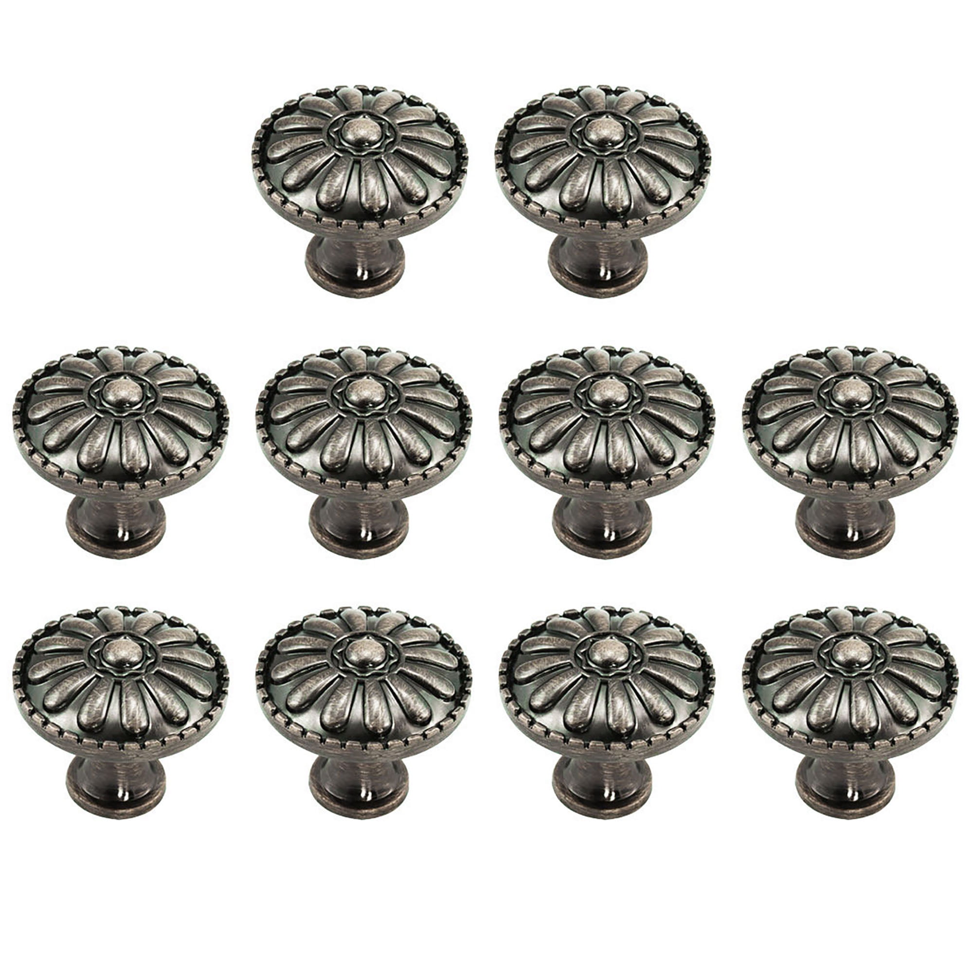 Zinc Alloy Knobs 31mm Metal Round Wardrobe Dresser Knobs Pull Handle