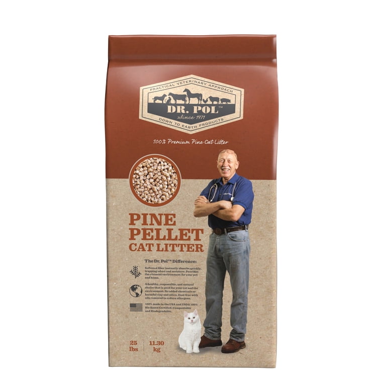 Pine Pellet Cat Litter, 25 lb Bag photo 1