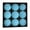 Blue, variant on Flocked Christmas Ball Ornaments Set of 9, Large Textured Velvet Baubles for Christmas Tree, Matte Holiday Decorations for Tree and Garland - Gray