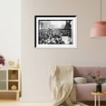 thumbnail image 3 of Historic Framed Print, Crowd on Penn Ave. watching Suffrage parade, 17-7/8" x 21-7/8", 3 of 9