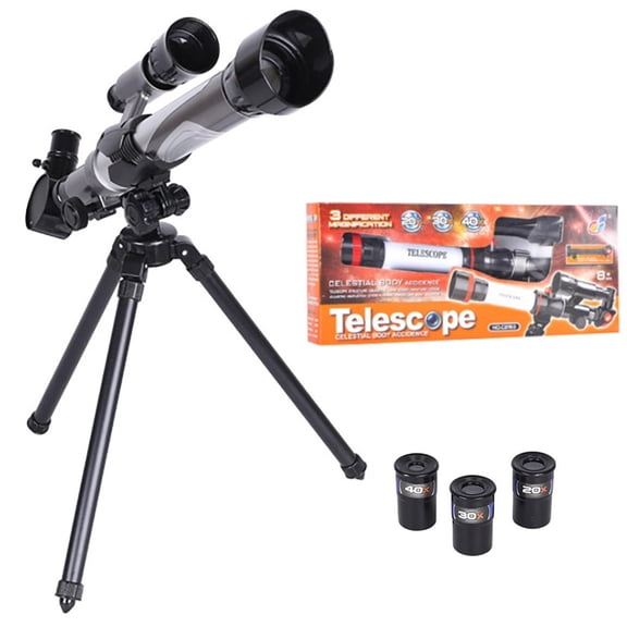 Kids Telescope,Telescope for Kids,Astronomical Telescope For Kids, Beginner Telescope With Tripod,With Star Finder And 20x 30x 40x Optical Glass(A)