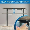 thumbnail image 6 of Mount-It! Large Height Adjustable Corner Sit-Stand Desk, for Office, Home and Commercial Purposes, 6 of 10
