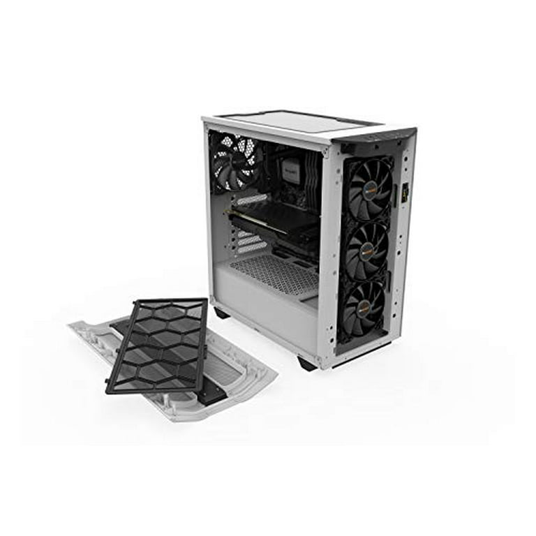  be quiet! Pure Base 500DX ATX Midi Tower PC case, ARGB, 3  Pre-Installed Pure Wings 2 Fans, Tempered Glass Window, White