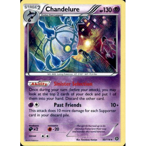 Pokemon Steam Siege Chandelure #50