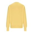 thumbnail image 6 of ClodeEU Cardigan Sweaters for Women, Long Sleeve Button Up Crewneck Crop Cardigan ,Sweater Cute Knitwear Clothes Yellow,Womens Plus L, 6 of 7