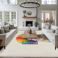 thumbnail image 4 of Funny Pig Area Rug 5x7 Washable Rug Non Slip Rainbow Abstract Animals Large Area Rug Soft Stainresistant Indoor Floor Carpet for Living Room Bedroom Home Office Dining Room Nursery, 4 of 8
