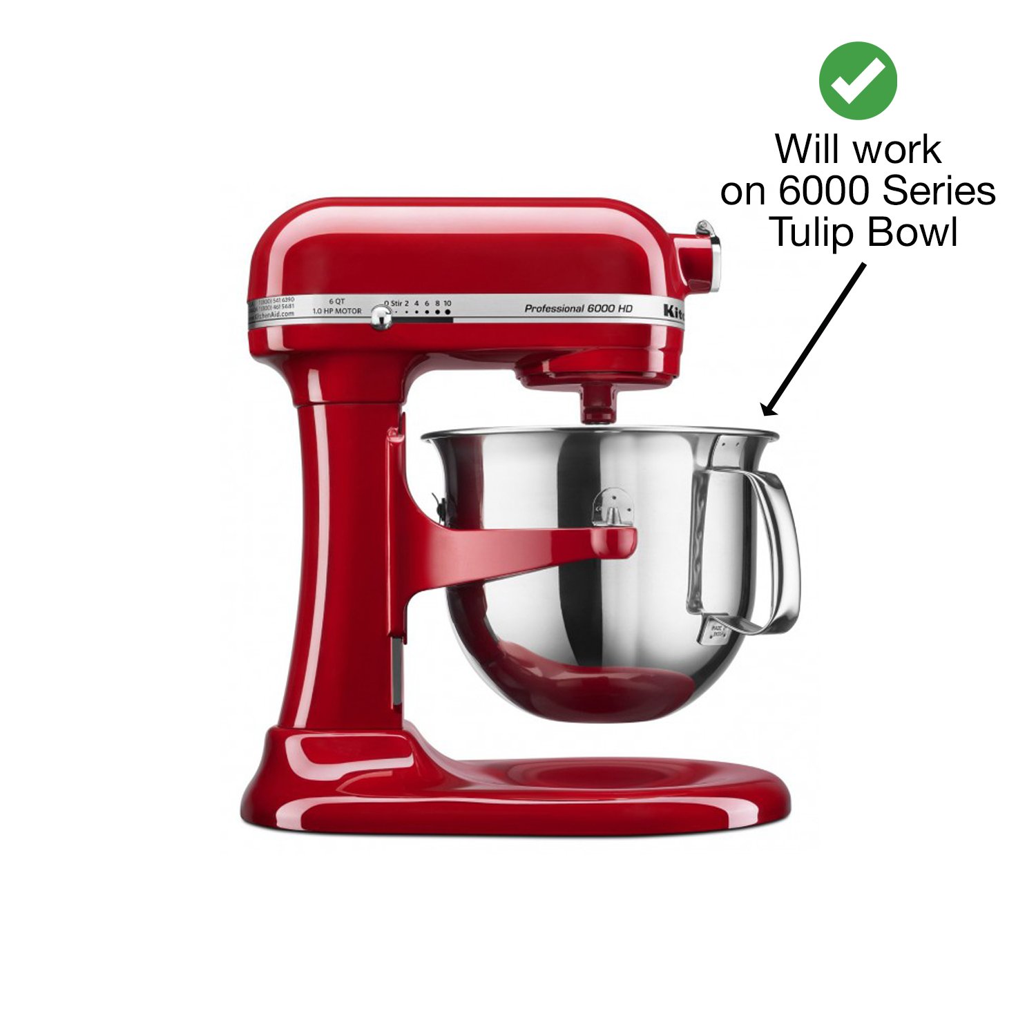 BeaterBlade for KitchenAid 5-Quart Bowl-Lift Mixers | Red - image 2 of 8