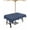 Navy Blue, variant on Lsrtoss Outdoor Tablecloth with Umbrella Hole & Zipper, Navy Blue Striped Square Tablecloth 54x54 Inch, Navy Blue White Farmhouse Stripes Patio Table Cover Waterproof Table Cloth for Picnic/Party