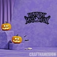 thumbnail image 5 of Craftnamesign Happy Halloween Metal Wall Art with LED Light, Happy Halloween Sign Home Decor, 5 of 5