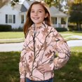 thumbnail image 3 of Uorisanigo Kids Girls Half Zip Pullover Sweatshirt Fall Trendy Pink Camo Hunting Quarter Zipper Cropped Sweatshirt Fashion Loose Long Sleeve Workout Shirts School Athletic Tops, 3 of 7