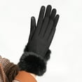 thumbnail image 3 of Herrnalise Gloves For Cold Weather Warm Keep Cold Proof Warm Touchable Screen Winter Wool Thickening Plush Glove Gifts for Women, 3 of 3
