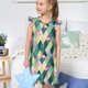 thumbnail image 4 of Balery Flamingo Camisón de princesa para niñas, pijama de algodón con mangas abullonadas, suave y bonito.-Medium, 4 of 6