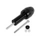 thumbnail image 1 of Protector de guardabarros de rueda de aleación de aluminio de 10mm, slider de marco de motocicleta, protector de choque, 44mm, 137mm, tornillo negro, 1 juego, 1 of 7