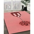 thumbnail image 3 of Ahgly Company Machine Washable Indoor Rectangle Transitional Grapefruit Red Area Rugs, 2' x 5', 3 of 7