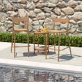 thumbnail image 4 of Gymax 4PCS Patio Barstools Outdoor Bar Height Chairs w/ Rattan Seat & Metal Backrest, 4 of 8