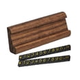 thumbnail image 4 of Soporte de precio de madera para exhibición de precios, soporte de exhibición de madera, etiquetas de precios ajustables para Marrón dorado, 4 of 9