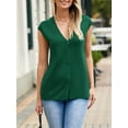 thumbnail image 2 of Women's Deep V-Neck Knit Sweater Vest - Sleeveless Button-Up Loose Fit Tops, 2 of 6