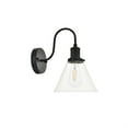 thumbnail image 2 of Living District Histoire Midcentury Modern Black Metal Wall Sconce 1 Light E26, 2 of 4