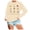 Beige, variant on Women'S Halloween Sweatshirts Ladies' Fashion Casual Autumn Winter Long Sleeve Graphic Pumpkin Pullover Tops Round Neck Hoodie Fall Trendy Clothes Beige S-2Xl