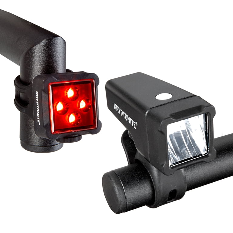 Kryptonite LED Bike Light - USB Rechargeable Front & Rear Lights