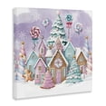 thumbnail image 4 of Stupell Industries Gingerbread Candy Town Holiday Painting Gallery Wrapped Canvas Art Prints Wall Art, 17 x 17, 4 of 8