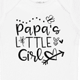 thumbnail image 4 of Inktastic Papa's Little Girl with Hearts Flower and Butterfly Girls Baby Bodysuit, 4 of 5