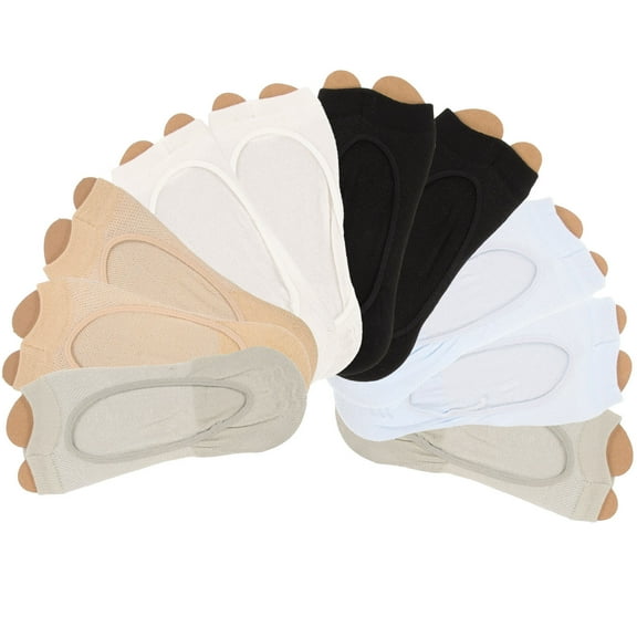 Raindrops 5 Pairs Shorts Socks Two Toes Separator Grip Creeper Women's