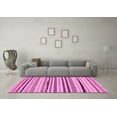 thumbnail image 3 of Ahgly Company Indoor Square Abstract Pink Modern Area Rugs, 6' Square, 3 of 4