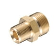 thumbnail image 1 of Conector de manguera de tornillo de latón adaptador macho G3/8" a M22x1.5 de Unique Bargains, 1 of 7