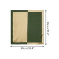 thumbnail image 3 of INSPIRE CHIC Women Contrast Color 35" Large Scarf Satin Silky Square Head Wrap Bandanas Khaki Green 90x90cm/35.4x35.4", 3 of 6