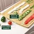 thumbnail image 2 of EastVita Extra Large Cutting Boards for Kitchen 36 x 24 Inch Bamboo Noodle Board Stove Top Cover Cutting Boards Wood Countertop Butcher Block Large Charcuterie Board Pasta Board, 2 of 7