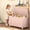 Pink, variant on Toy Storage Box with Lid, SESSLIFE Wooden Toy Chest Seating Bench for Boys and Girls, Safety Hinged Storage Chest, Toy Organizer for Playroom Bedroom Entryway, Gray