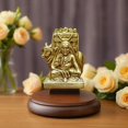 thumbnail image 5 of Kamatchi Enterprises Brass Raghavendra Idol, Raghavendra Swamy, Religious, Gold, Brass, Festivals, Use Tamarind & Lemon Water To Wash It - 1 Swamy Raghavendra Brass Statue, 5 of 5