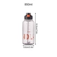 thumbnail image 3 of JingChun Water Bottle with Straw, BPA Free Plastic Water Bottle with Leak Proof Flip Top Lid for Gym Camping Workouts Outdoors, 3 of 4