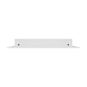 BUILDMART - 12x12 Modern AC Vent Cover - Decorative White Air Vent - Standard Linear Slot Diffuser - Register Grille for Ceiling, Walls & Floors - Texas Buildmart
