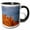 Black/White, variant on 3drose, Fisher Towers in Evening Light Near Moab, Utah, Usa - Us45 Cha0294 - Chuck Haney, 11oz Two-tone Yellow Mug
