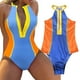 thumbnail image 2 of Gibobby Batas de baño mujeres spa Traje de baño atractivo cómodo de la moda de las mujeres traje de baño delgado de rayas de cuello(B,G), 2 of 5