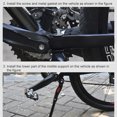 thumbnail image 4 of Dalazy Mountain Bicycles Kick Side Foot Stand Rack Nonslip Aluminum Alloy Parking Kickstand Replacement Part Riding Support Black, 4 of 8