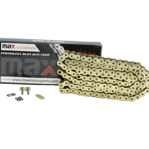 Max Motosports 520 Pitch 150 Links 520x150 Gold O-Ring Drive Chain for Custom Extended Swingarm Motorcycles