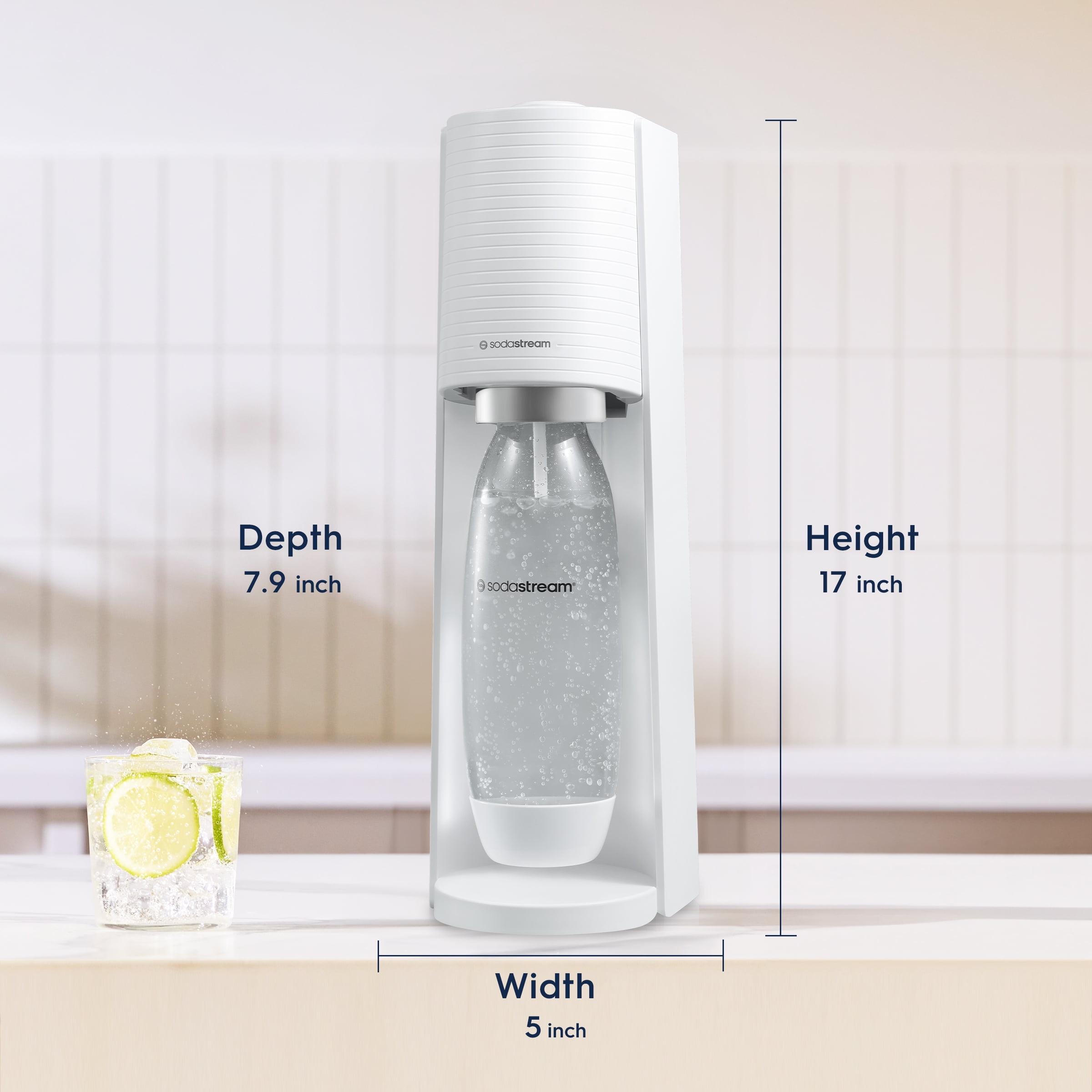 SodaStream Terra (White) Sparkling Water Maker Bundle, with