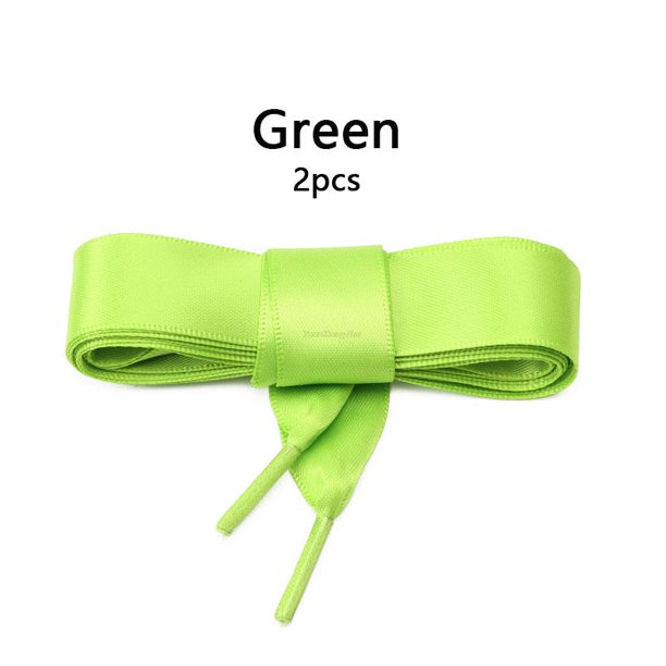 1 par de cordones de seda arcoíris, cinta de satén, cordones planos para zapatos, zapatillas de deporte para mujer, cordones de 2cm de ancho, cordones para zapatos de longitud 80/100/120CM120cm Gao Jinjia LED
