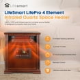 thumbnail image 2 of LifeSmart LifePro 4 Element 1500W Electric Infrared Quartz Indoor Space Heater, 2 of 11