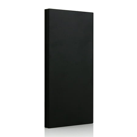 20000mah Double USB Ultra Thin Portable External Battery cha rger powe rbank for Mobile Cell Phone iPhone - Black