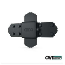 OZCO 56693 Laredo Sunset 2" x 5" Black Galv Steel Rafter Seam Connector (2 pack)