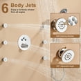 thumbnail image 3 of CASAINC Wall Mounted Round Shower Heads 3-Function Luxury Thermostatic Dual Shower Faucet 1.8 GPM with Body Spray in Chrome, 3 of 11