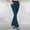 Navy, variant on Dxzfnsa Women's Flare Pants Women Fashion Casual Knitted Trousers Lightweight Solid Color High Waist Elastic Long Pants Temperament Slim Flare Trousers with Pockets